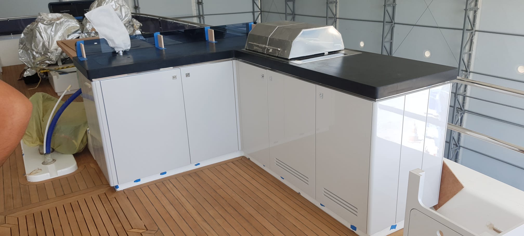 Superyacht teak deck furniture marine Turkey — Vertuden