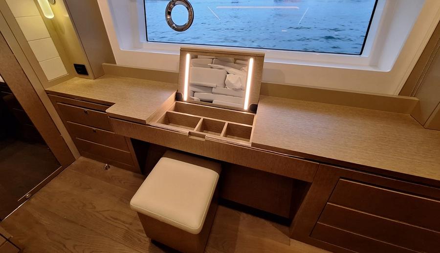 Yacht crew cabin vanity joinery Turkey — Vertuden