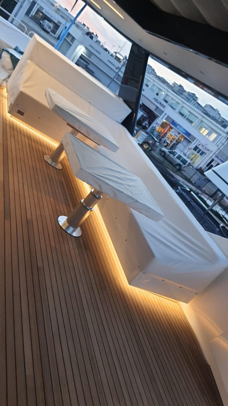 Yacht lounge seating marine furniture Turkey — Vertuden