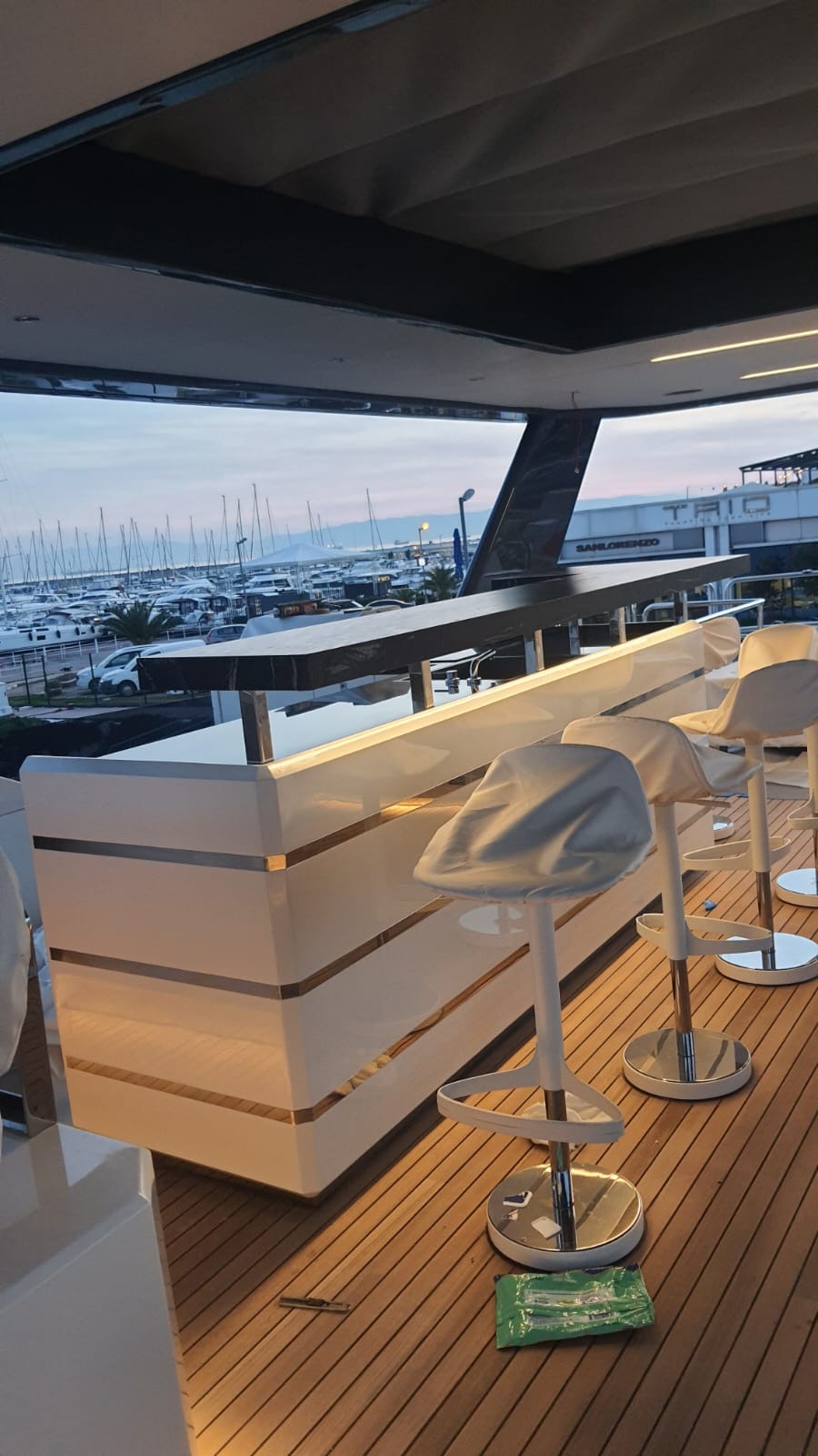 Yacht staircase joinery interior fit-out Turkey — Vertuden