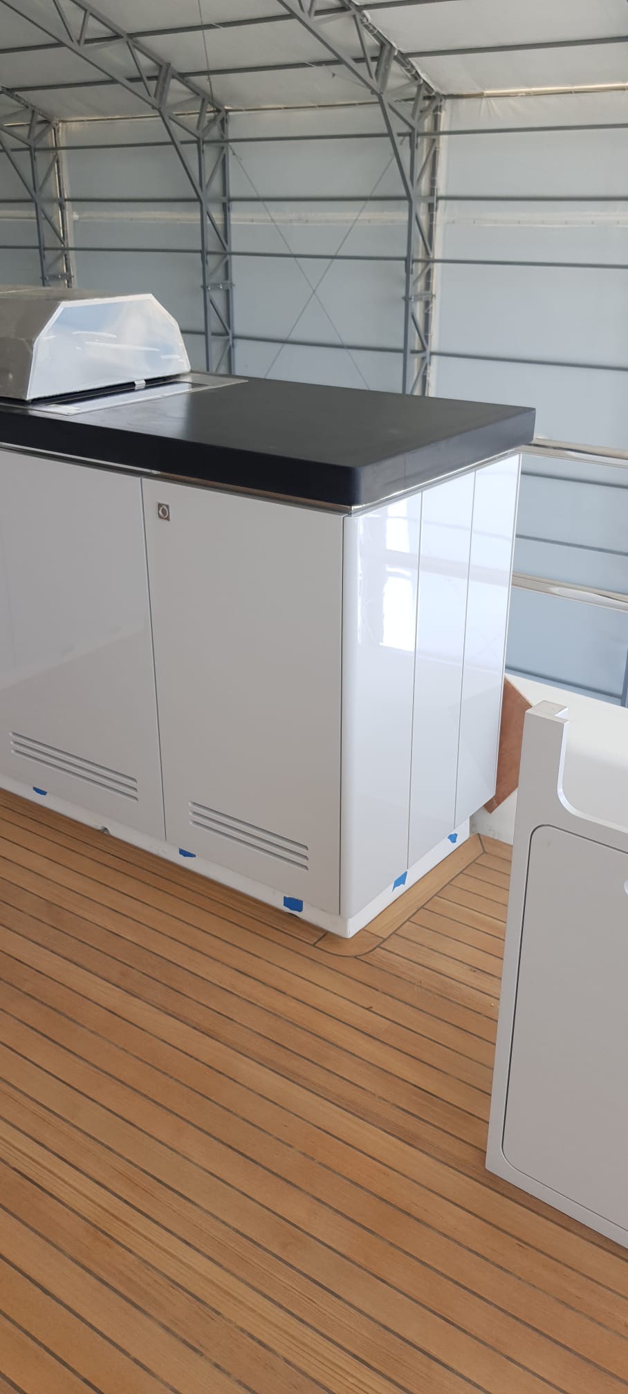 Yacht swim platform teak marine Turkey — Vertuden