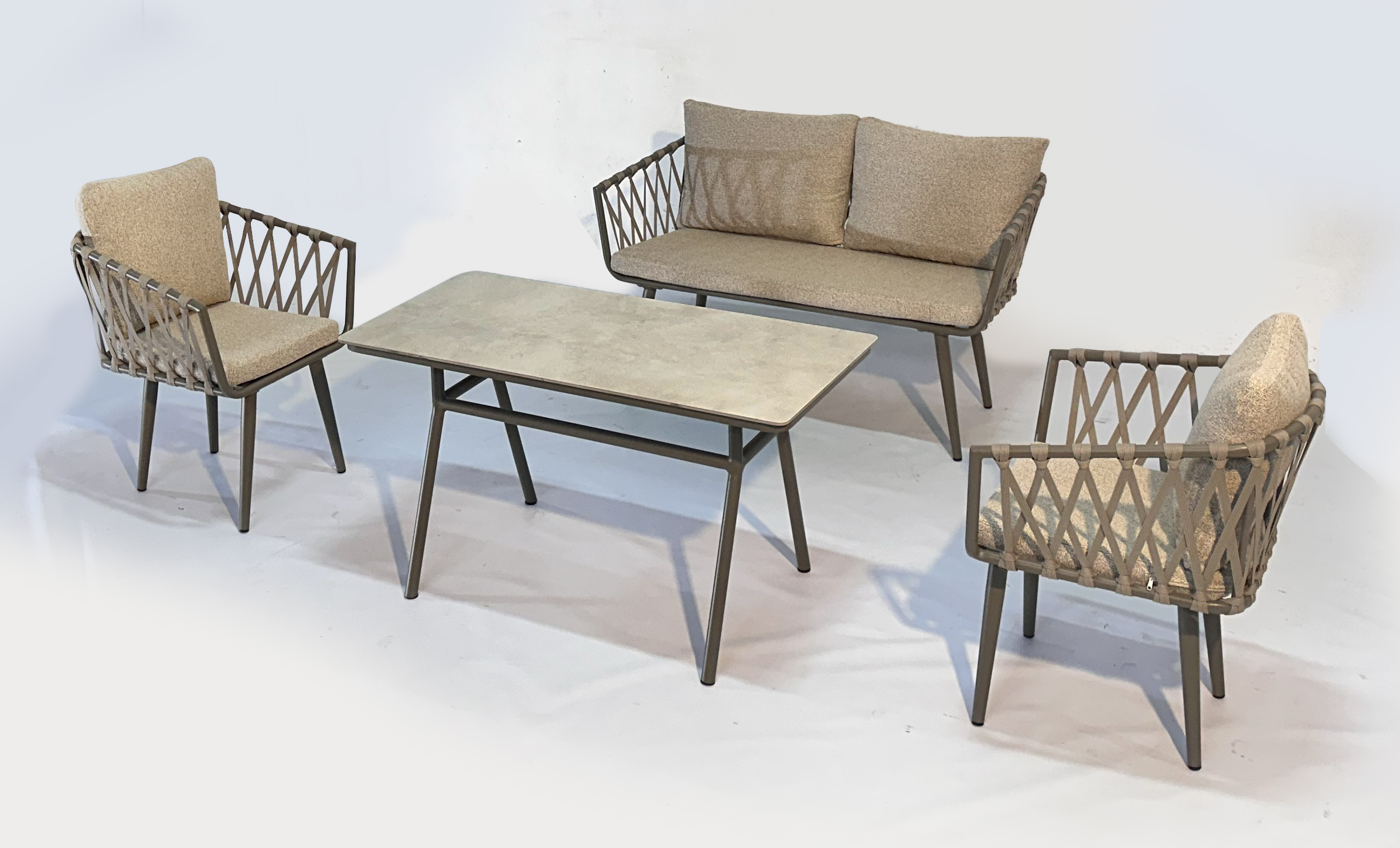 Outdoor seating seaview terrace — Vertuden hospitality furniture Turkey